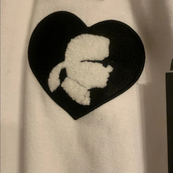 Karl Lagerfeld Ivory Cardigan with Ebony Accents(in spare room) - Picture 3 of 11